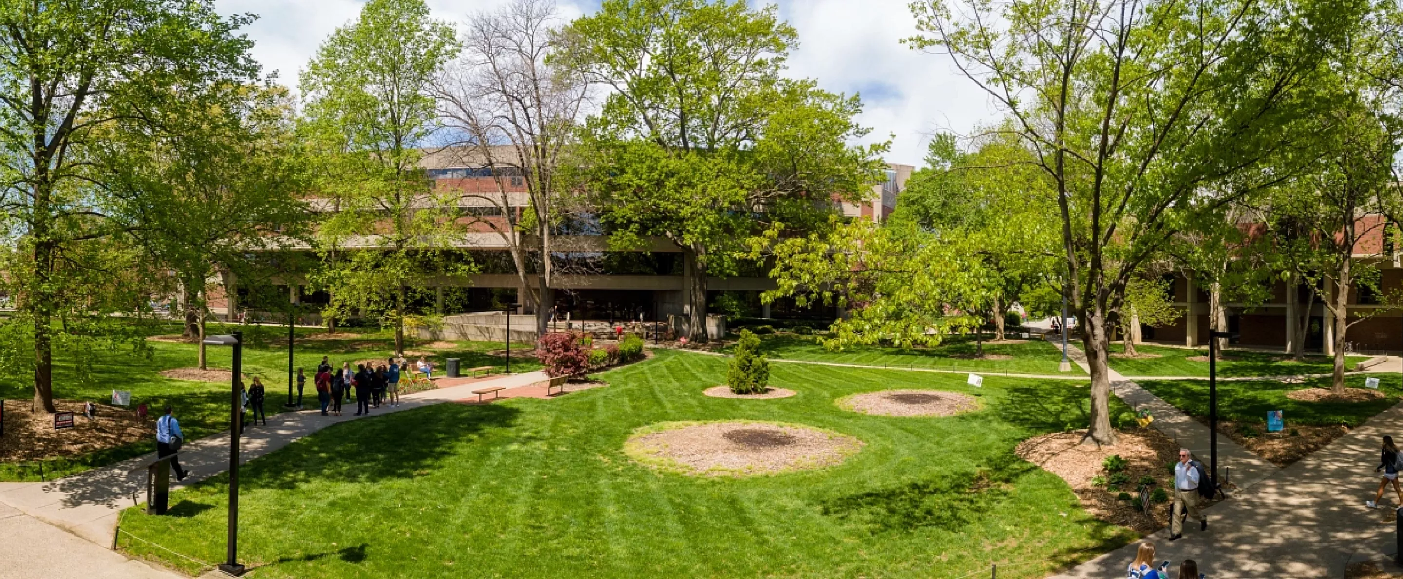 Ekstrom Library Quad panoramic