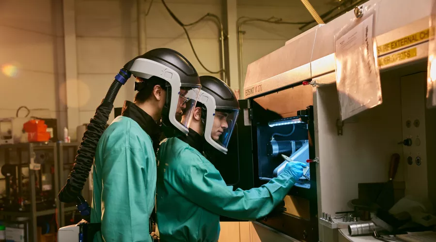 Students doing research.